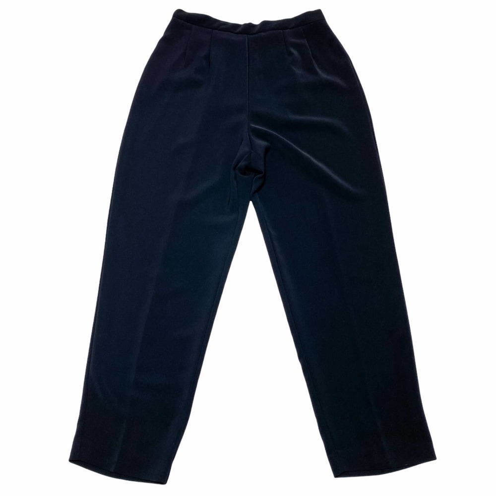 SOLID Black Straight Leg Chino Dress Pant Trousers
